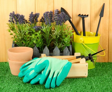 Waste collection and site clearance during landscaping